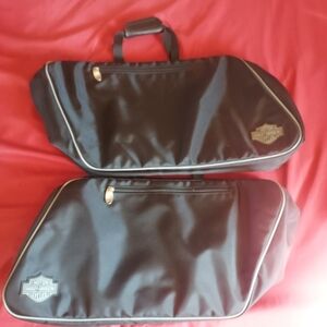 Harley Davidson OEM Saddle Bag Collapsible Travel Bag Inserts Black Zips Work